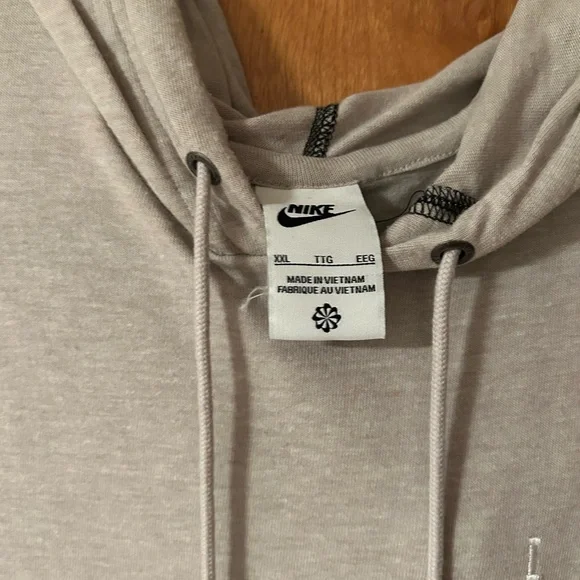 Nike Light Brown Hoodie with Embroidered Iowa Logo. 47 Brand - Picture 3 of 4